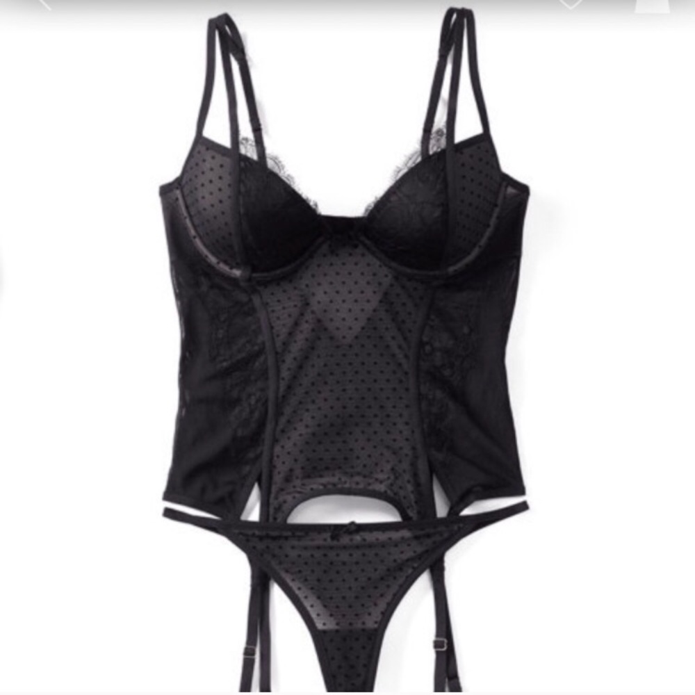 Adore Me Laralyn Corset Set NWT